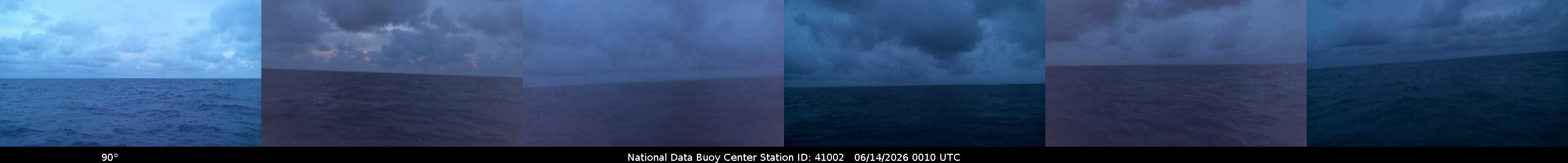 Historical buoy camera image for 41002 captured 2026-06-14 00:10:00 UTC