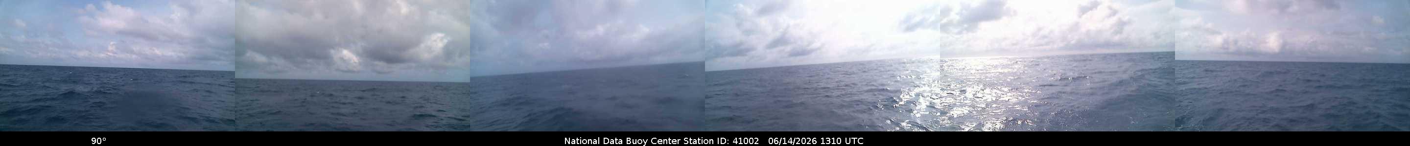 Historical buoy camera image for 41002 captured 2026-06-14 13:10:00 UTC