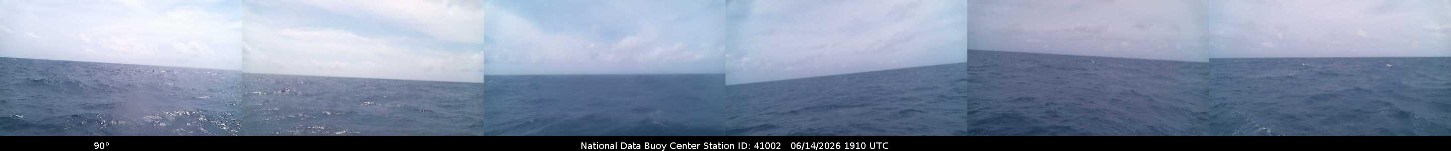 Historical buoy camera image for 41002 captured 2026-06-14 19:10:00 UTC