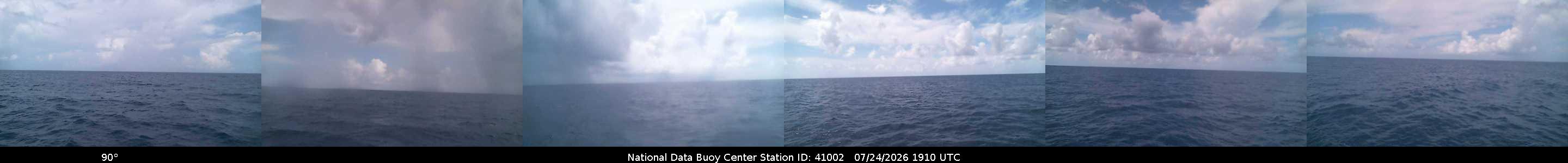 Historical buoy camera image for 41002 captured 2026-07-24 19:10:00 UTC