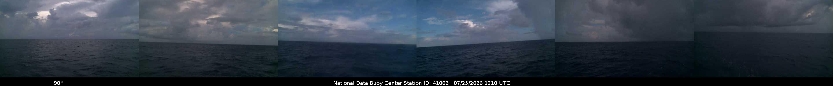 Historical buoy camera image for 41002 captured 2026-07-25 12:10:00 UTC