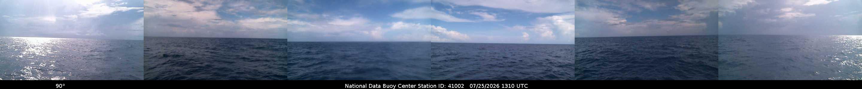 Historical buoy camera image for 41002 captured 2026-07-25 13:10:00 UTC