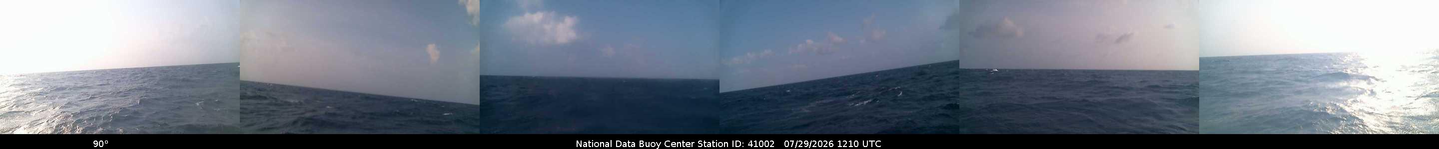 Historical buoy camera image for 41002 captured 2026-07-29 12:10:00 UTC