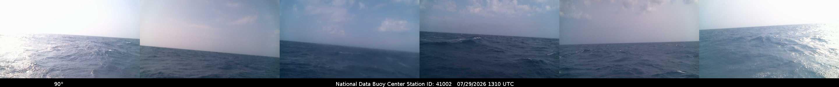 Historical buoy camera image for 41002 captured 2026-07-29 13:10:00 UTC