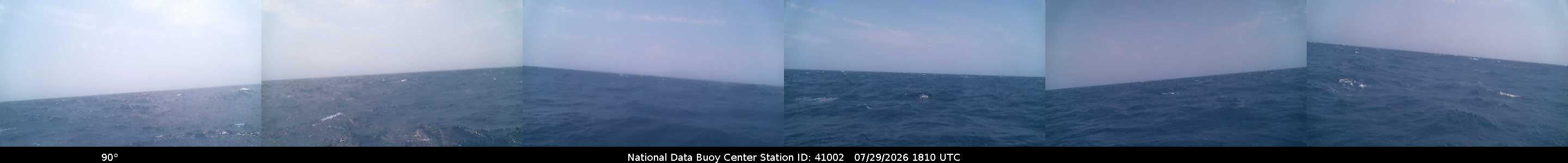 Historical buoy camera image for 41002 captured 2026-07-29 18:10:00 UTC