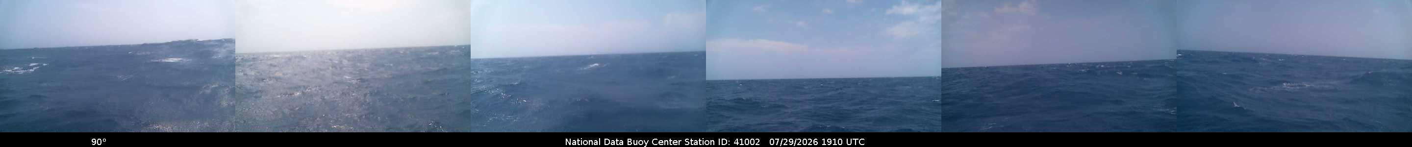 Historical buoy camera image for 41002 captured 2026-07-29 19:10:00 UTC