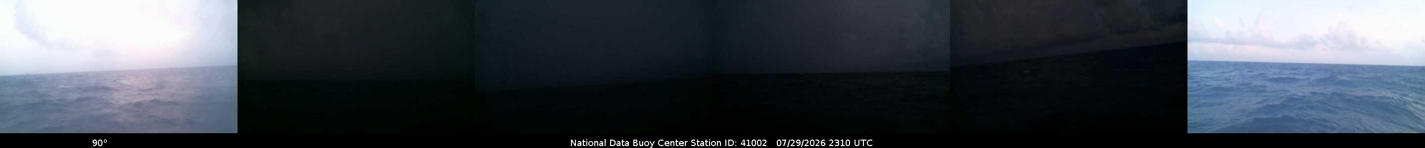 Historical buoy camera image for 41002 captured 2026-07-29 23:10:00 UTC