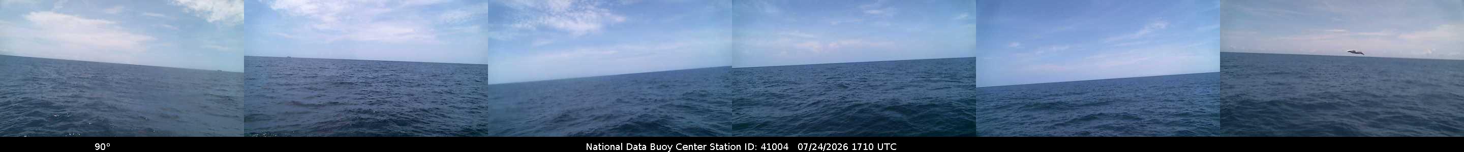 Historical buoy camera image for 41004 captured 2026-07-24 17:10:00 UTC
