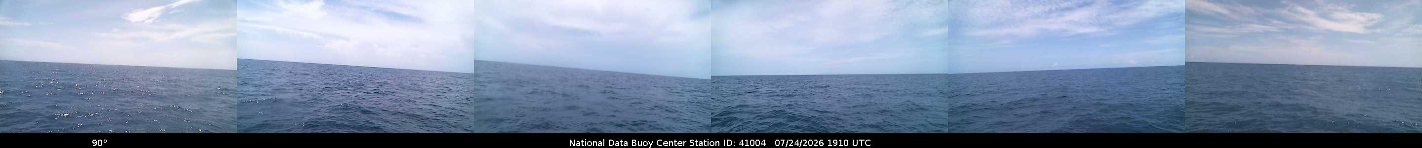 Historical buoy camera image for 41004 captured 2026-07-24 19:10:00 UTC