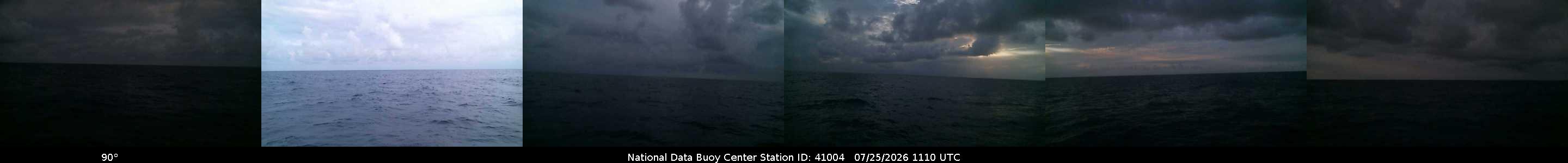 Historical buoy camera image for 41004 captured 2026-07-25 11:10:00 UTC