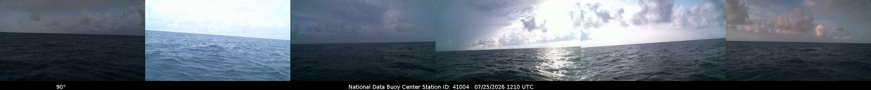 Historical buoy camera image for 41004 captured 2026-07-25 12:10:00 UTC