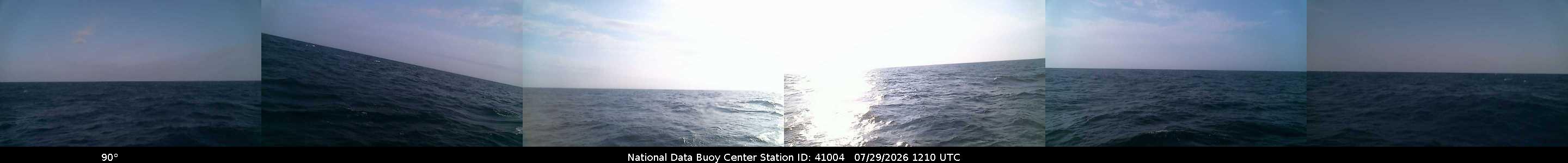 Historical buoy camera image for 41004 captured 2026-07-29 12:10:00 UTC