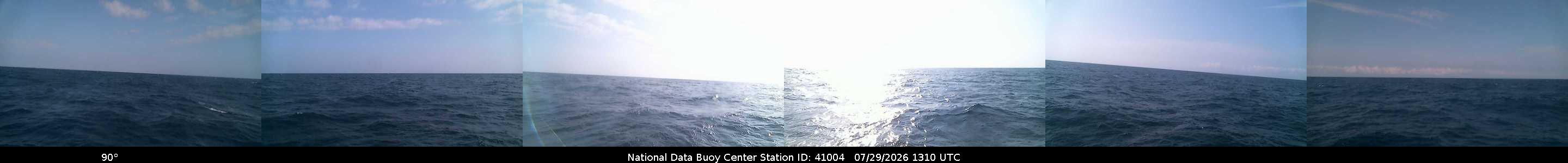 Historical buoy camera image for 41004 captured 2026-07-29 13:10:00 UTC