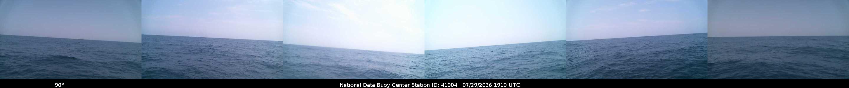Historical buoy camera image for 41004 captured 2026-07-29 19:10:00 UTC