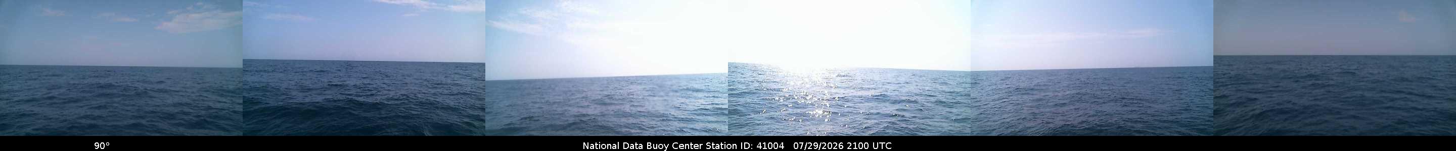 Historical buoy camera image for 41004 captured 2026-07-29 21:00:00 UTC