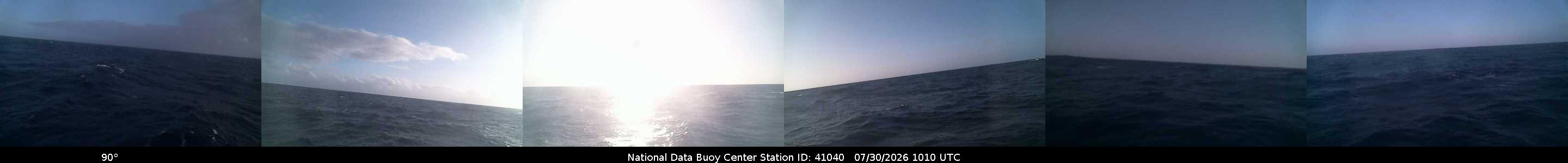 Historical buoy camera image for 41040 captured 2026-07-30 10:10:00 UTC