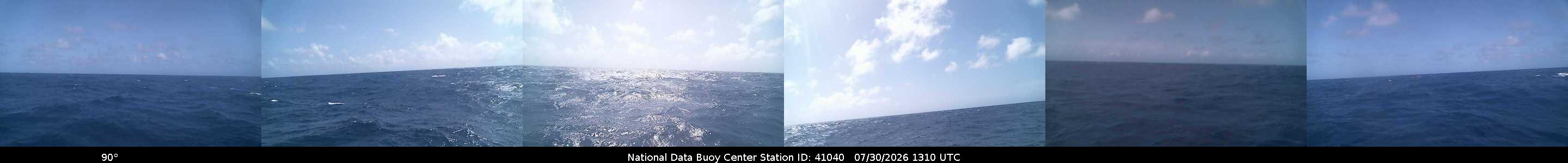 Historical buoy camera image for 41040 captured 2026-07-30 13:10:00 UTC