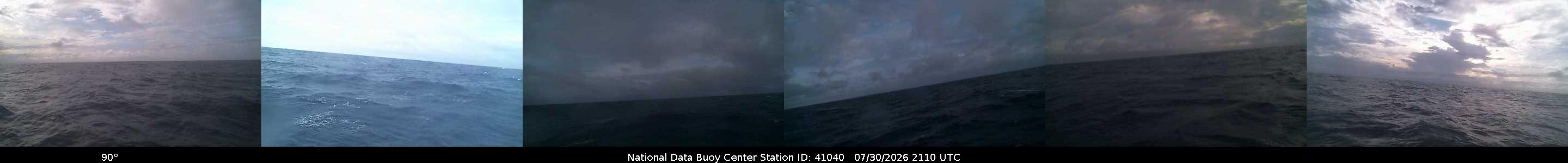 Historical buoy camera image for 41040 captured 2026-07-30 21:10:00 UTC