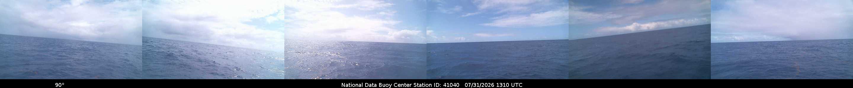 Historical buoy camera image for 41040 captured 2026-07-31 13:10:00 UTC