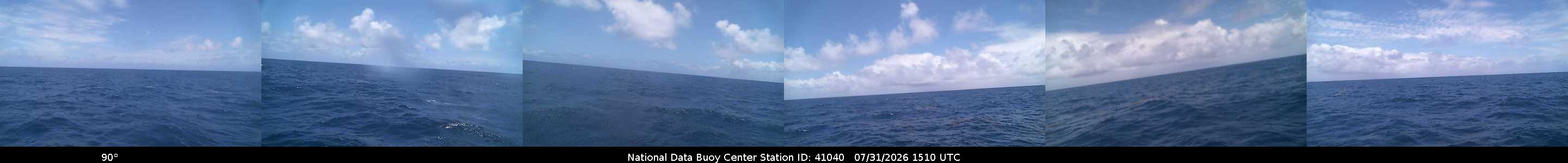 Historical buoy camera image for 41040 captured 2026-07-31 15:10:00 UTC