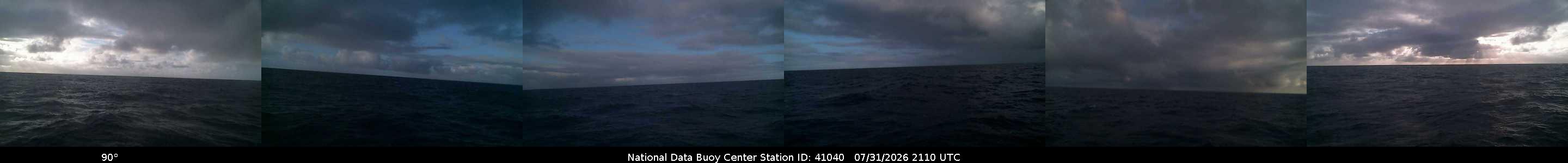 Historical buoy camera image for 41040 captured 2026-07-31 21:10:00 UTC