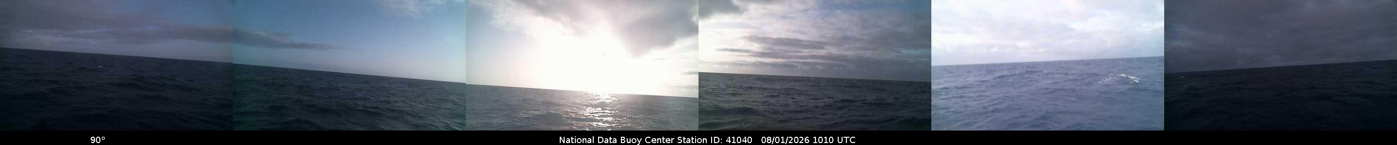 Historical buoy camera image for 41040 captured 2026-08-01 10:10:00 UTC