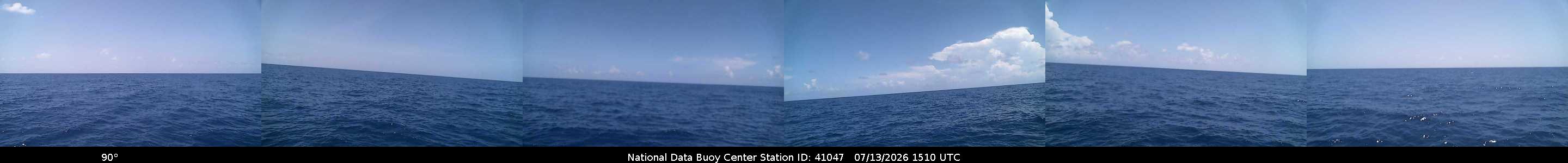Historical buoy camera image for 41047 captured 2026-07-13 15:10:00 UTC