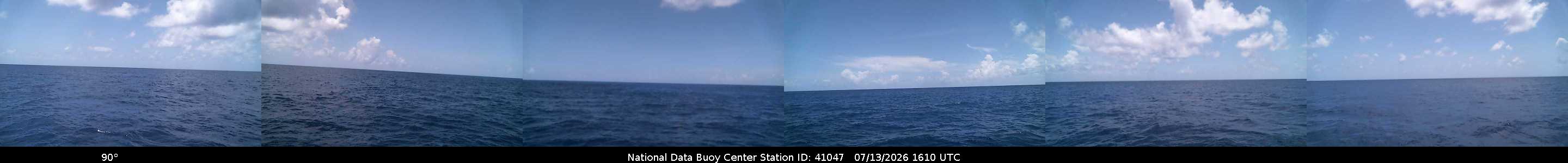 Historical buoy camera image for 41047 captured 2026-07-13 16:10:00 UTC