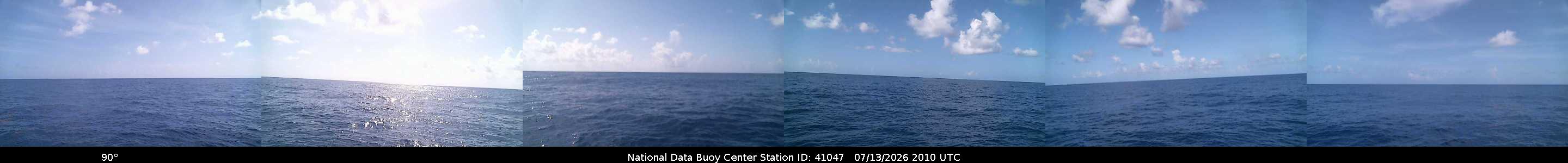 Historical buoy camera image for 41047 captured 2026-07-13 20:10:00 UTC