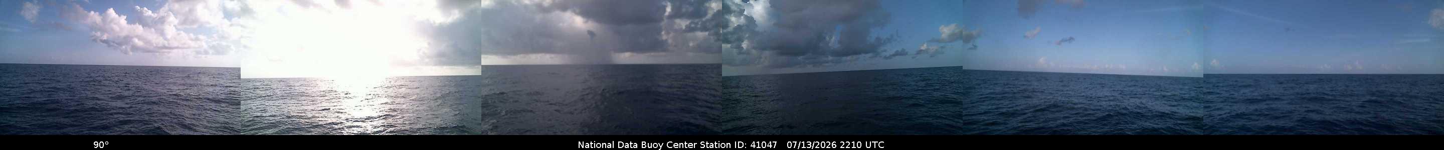 Historical buoy camera image for 41047 captured 2026-07-13 22:10:00 UTC