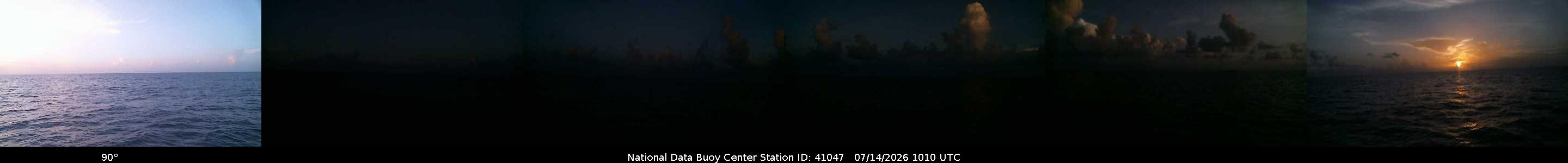 Historical buoy camera image for 41047 captured 2026-07-14 10:10:00 UTC