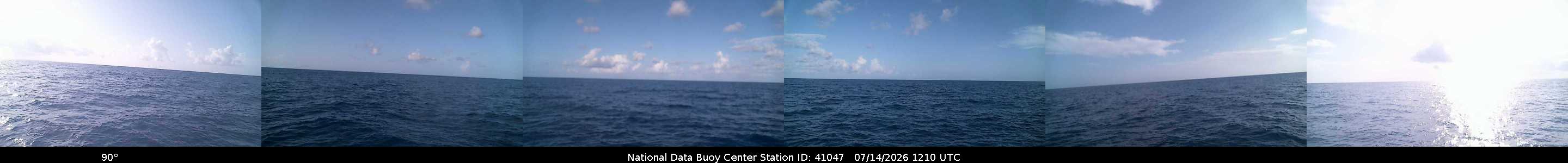 Historical buoy camera image for 41047 captured 2026-07-14 12:10:00 UTC
