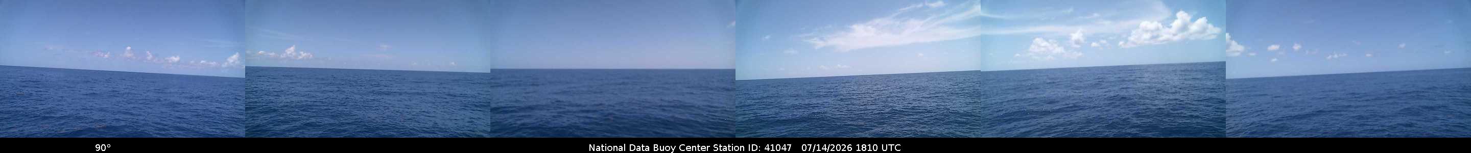 Historical buoy camera image for 41047 captured 2026-07-14 18:10:00 UTC
