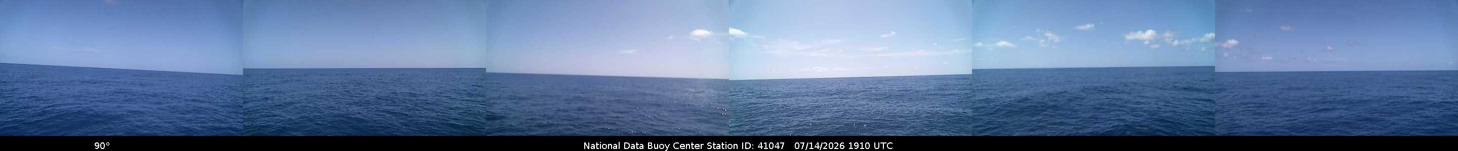 Historical buoy camera image for 41047 captured 2026-07-14 19:10:00 UTC