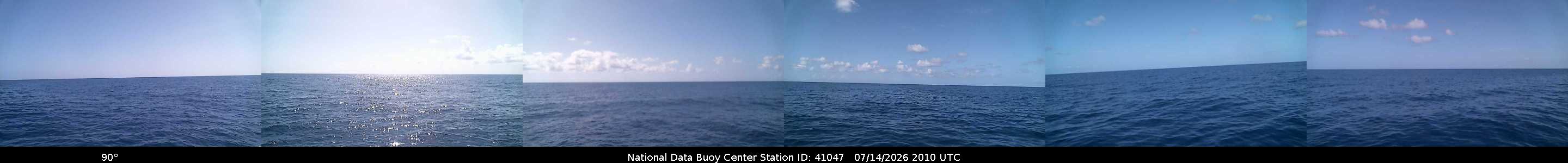 Historical buoy camera image for 41047 captured 2026-07-14 20:10:00 UTC