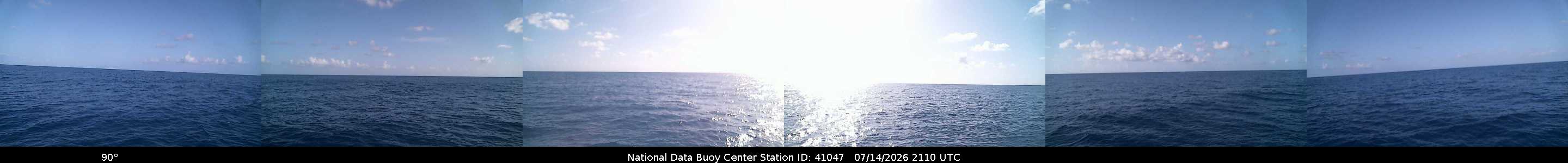 Historical buoy camera image for 41047 captured 2026-07-14 21:10:00 UTC
