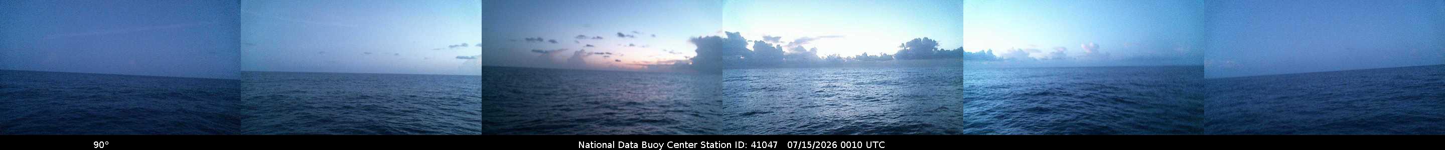 Historical buoy camera image for 41047 captured 2026-07-15 00:10:00 UTC