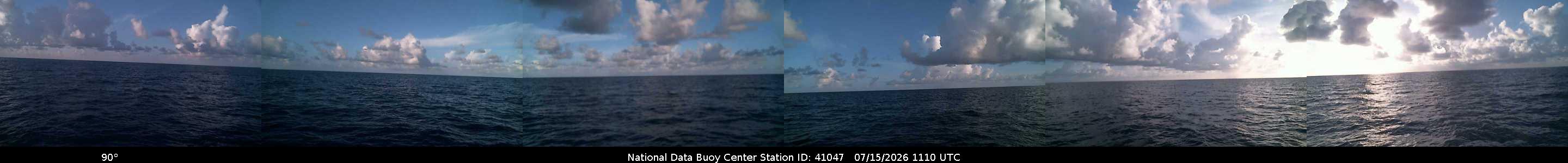 Historical buoy camera image for 41047 captured 2026-07-15 11:10:00 UTC