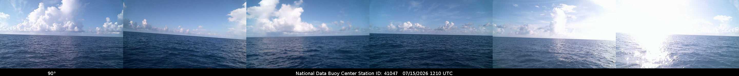 Historical buoy camera image for 41047 captured 2026-07-15 12:10:00 UTC