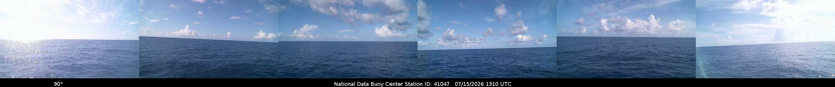 Historical buoy camera image for 41047 captured 2026-07-15 13:10:00 UTC