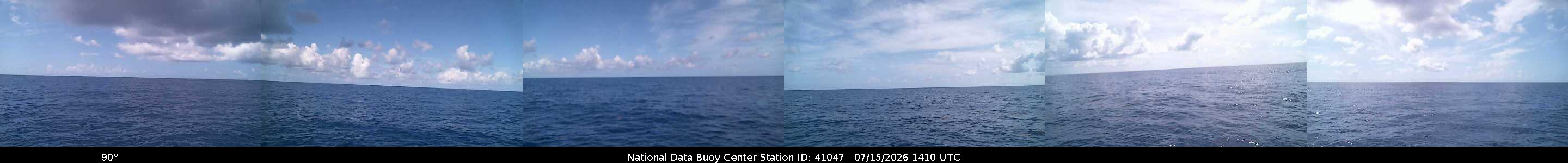 Historical buoy camera image for 41047 captured 2026-07-15 14:10:00 UTC