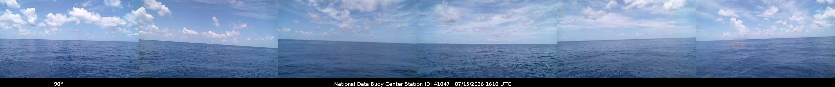 Historical buoy camera image for 41047 captured 2026-07-15 16:10:00 UTC