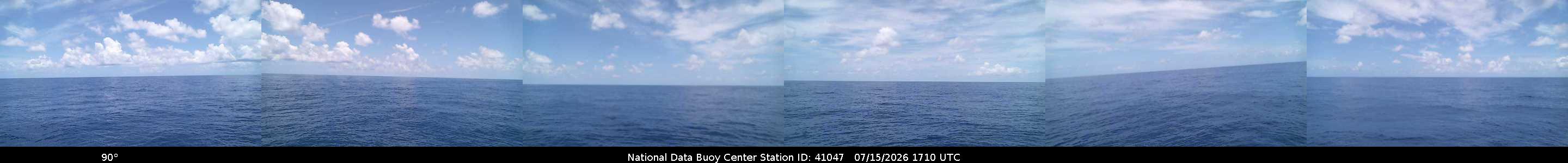 Historical buoy camera image for 41047 captured 2026-07-15 17:10:00 UTC