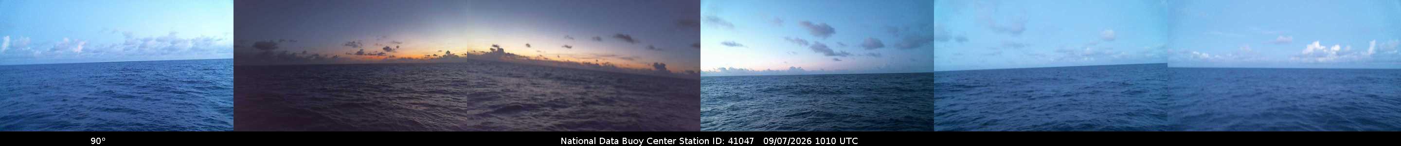 Historical buoy camera image for 41047 captured 2026-09-07 10:10:00 UTC
