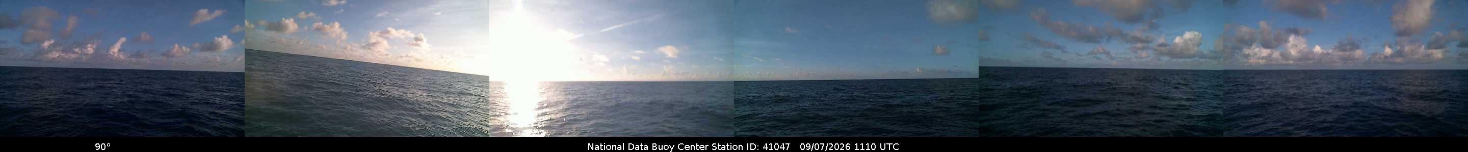 Historical buoy camera image for 41047 captured 2026-09-07 11:10:00 UTC