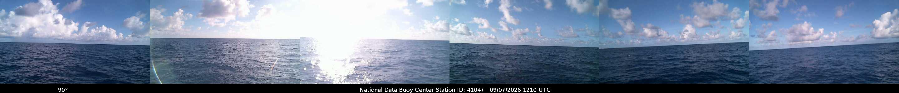 Historical buoy camera image for 41047 captured 2026-09-07 12:10:00 UTC