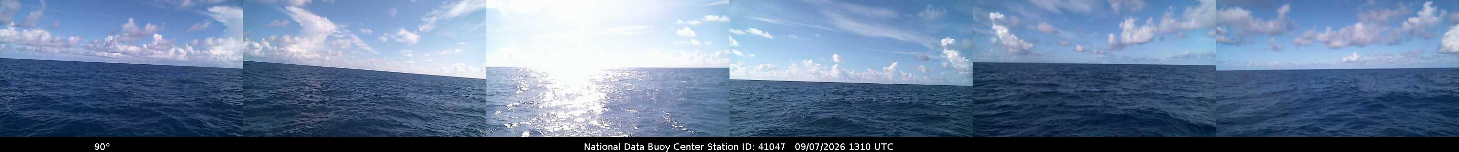 Historical buoy camera image for 41047 captured 2026-09-07 13:10:00 UTC