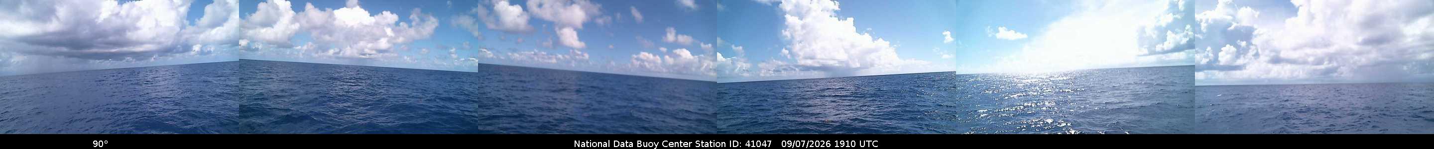 Historical buoy camera image for 41047 captured 2026-09-07 19:10:00 UTC
