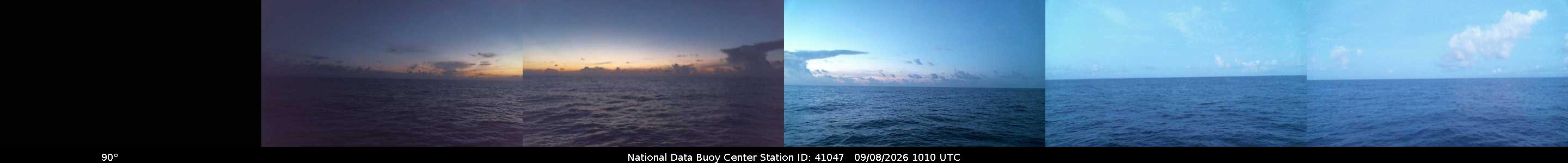 Historical buoy camera image for 41047 captured 2026-09-08 10:10:00 UTC