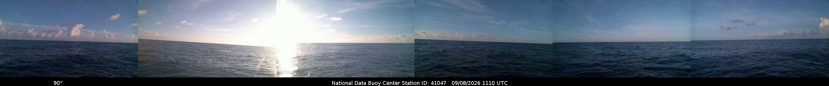 Historical buoy camera image for 41047 captured 2026-09-08 11:10:00 UTC